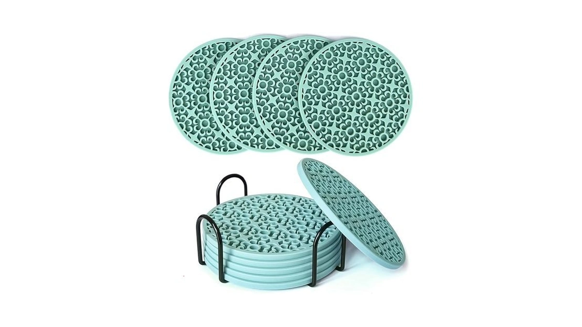 Silicone Coasters For Drinks,coasters For Coffee Table Set Of 6