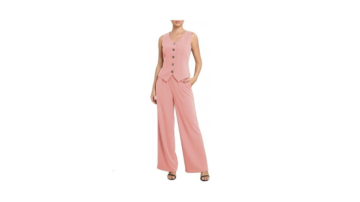 Outfeel Womens Vest Sets Summer 2 Piece Outfits Elegant Blazer