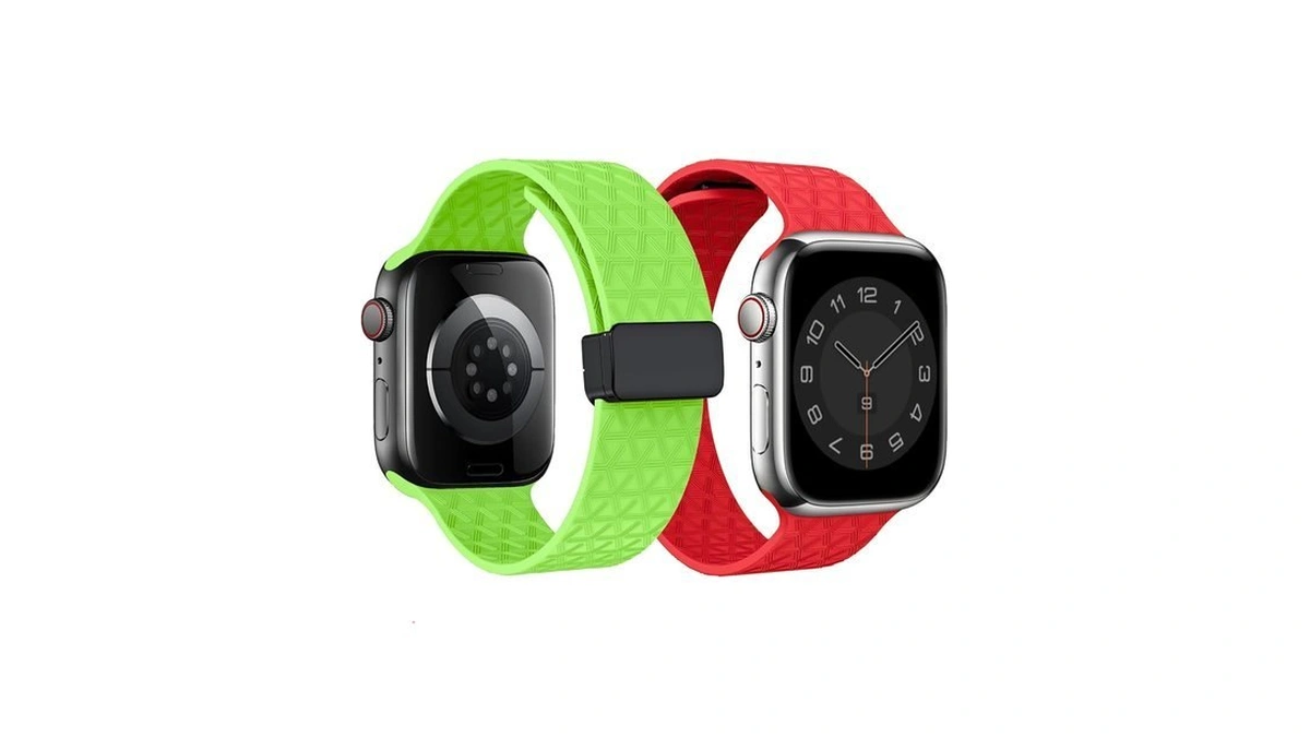 2 Packs D-buckle Sport Bands Compatible With Apple Watch Band