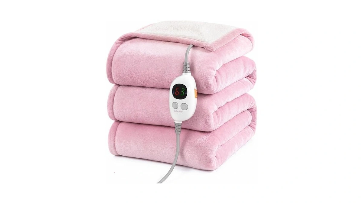 Gotcozy Heated Blanket Electric Throw 60''x70''- Electric Throw Blanket With