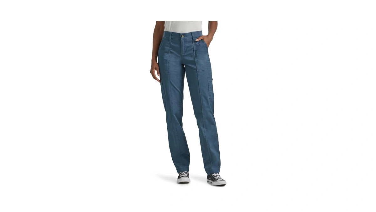 Lee Women's Ultra Lux Comfort With Flex-to-go Utility Pant Deep