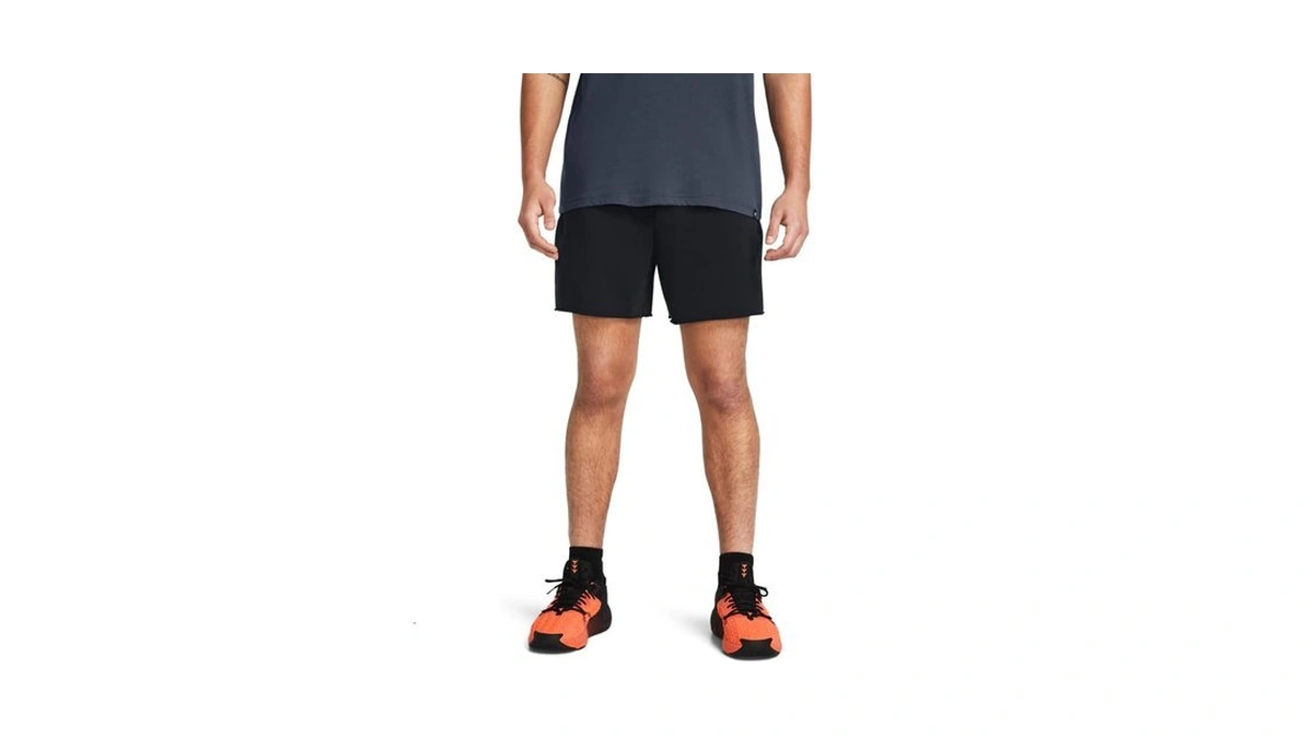 Under Armour Men's Project Rock Terry Shorts, (001) Black /
