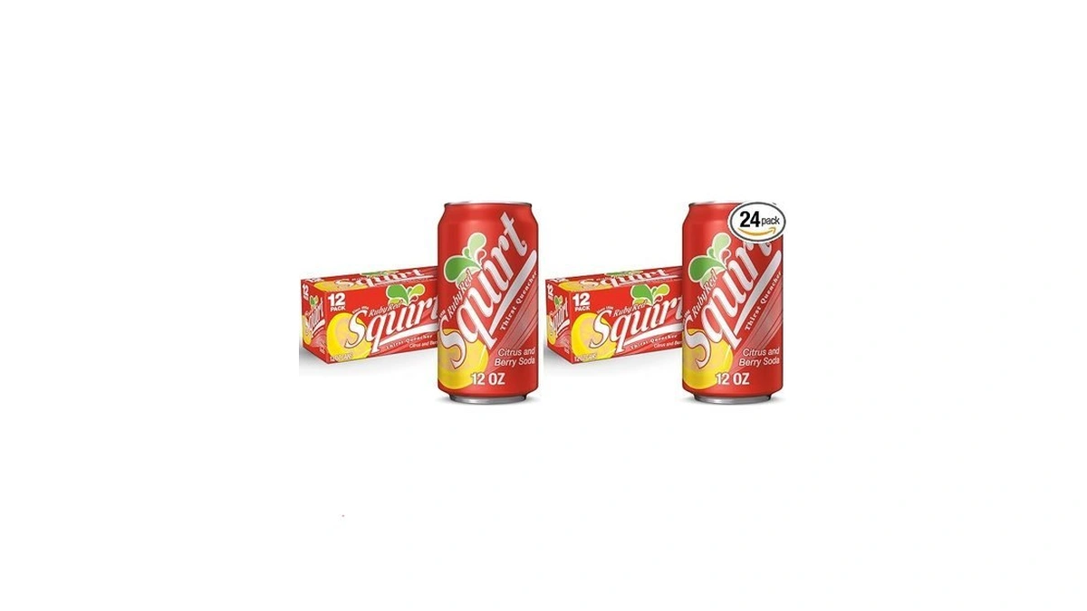Squirt Ruby Red Grapefruit Soda, 12 Fl. Oz. Cans, 12