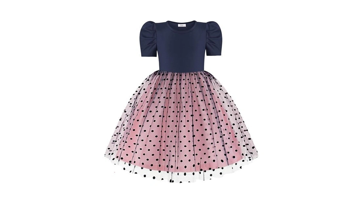 Arshiner Todller Tutu Dresses Party Formal Wedding Flower Puff Sleeve
