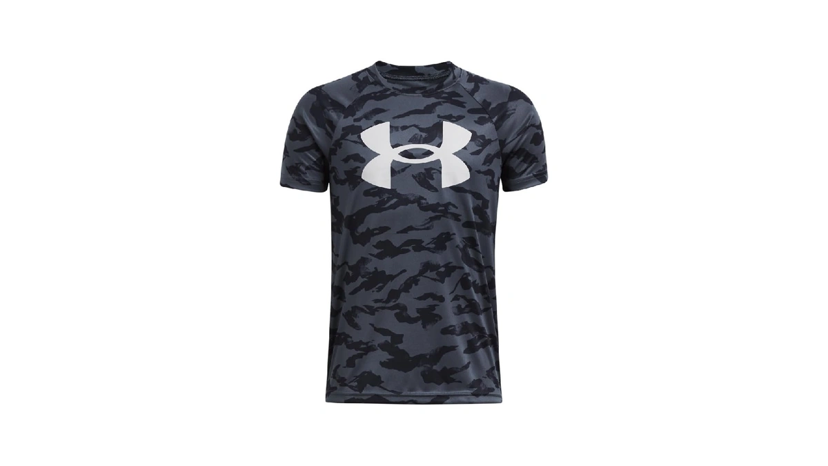 Under Armour Boys Tech Big Logo Printed Short-sleeve T-shirt, (045)