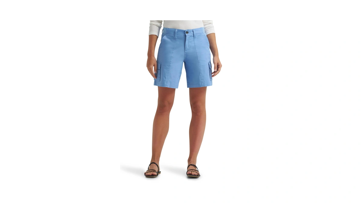 Lee Women's Ultra Lux Comfort With Flex-to-go Cargo Short, Halogen,