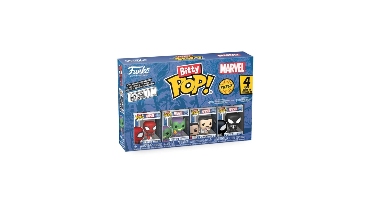 Funko Pop! Bitty: Spider-man - Spider-man, Green Goblin, J Jonah