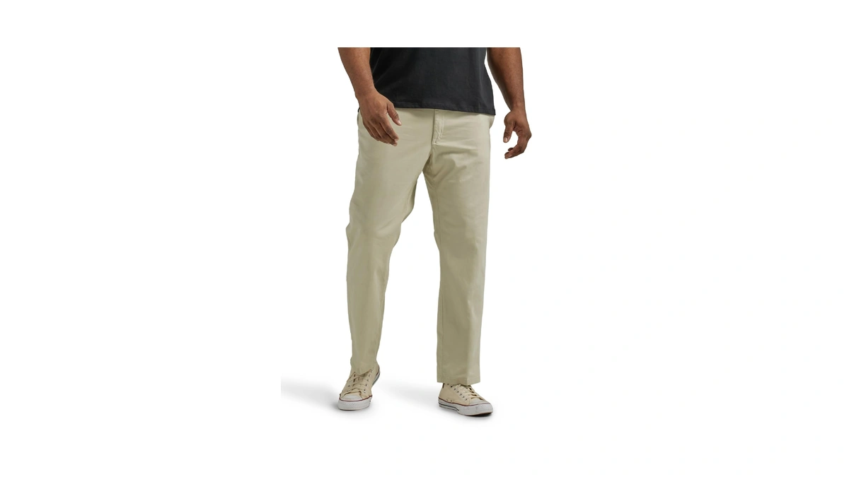 Lee Men's Big & Tall Extreme Motion Flat Front Regular