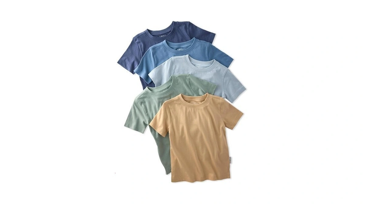 Butterblu Taylor 5-pack Short Sleeve T-shirts​ 100% Organic Cotton For
