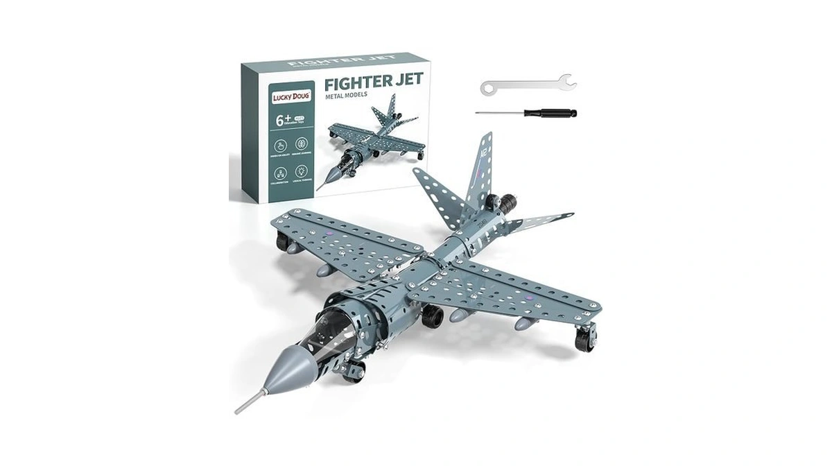 Lucky Doug Stem Building Projects Model Airplane Jet Set -