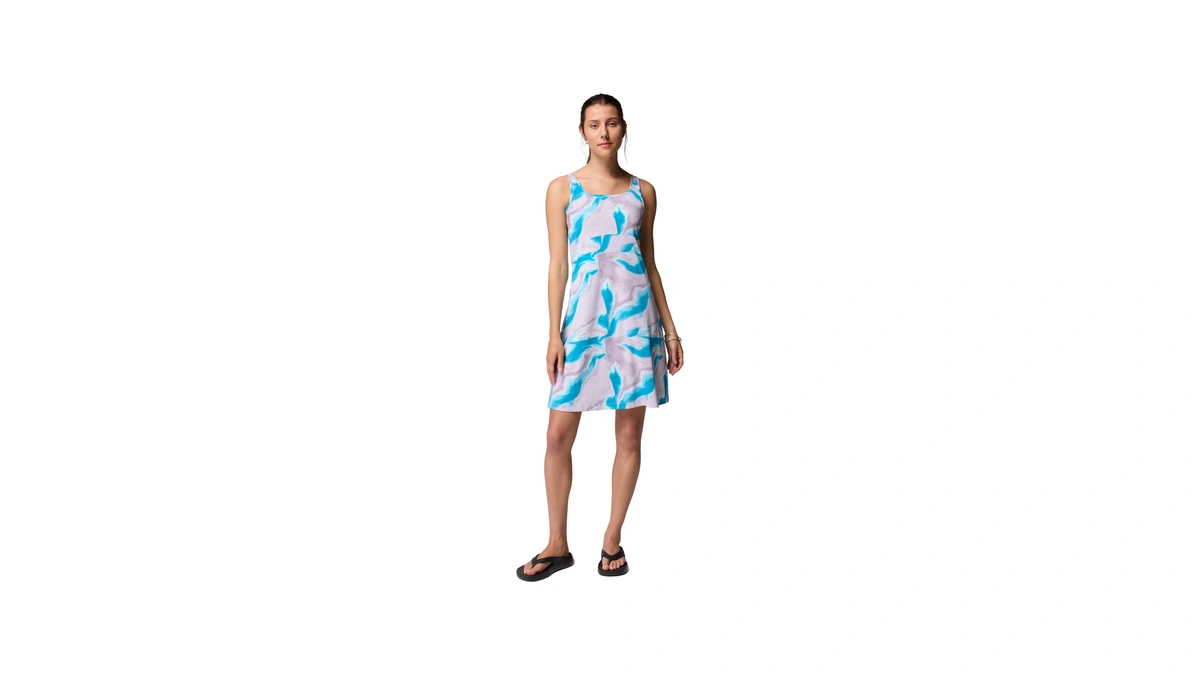 Columbia Womens Pfg Freezer Iii Sun Dress, Lavender Pearl Heatmap,