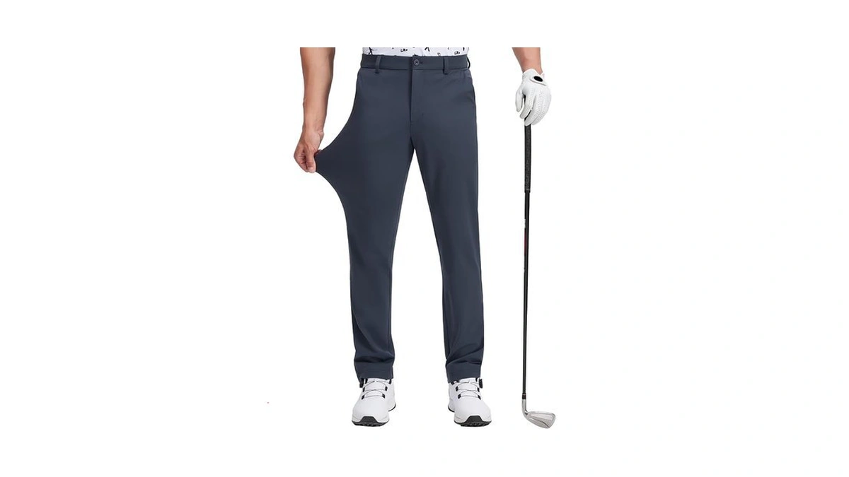 Qpngrp Men's Golf Pants 29"/31"/33" Inseam Stretch Casual Work Dress
