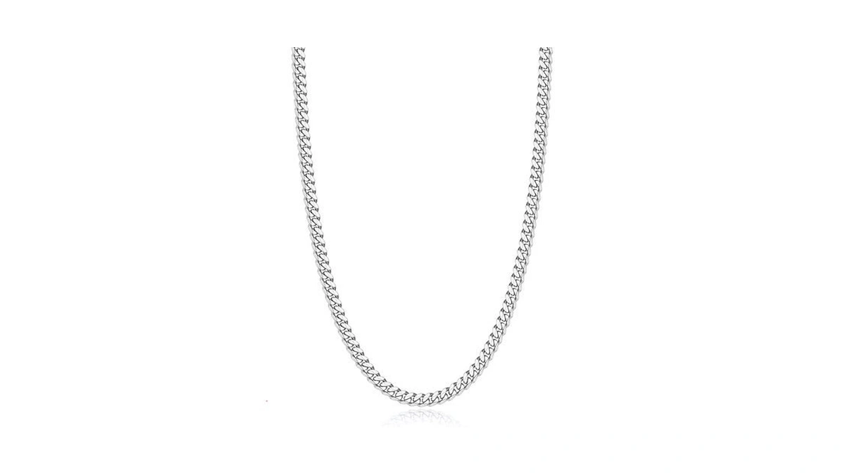 Eterjew 925 Sterling Silver Chain Necklace For Men, 4mm Men's
