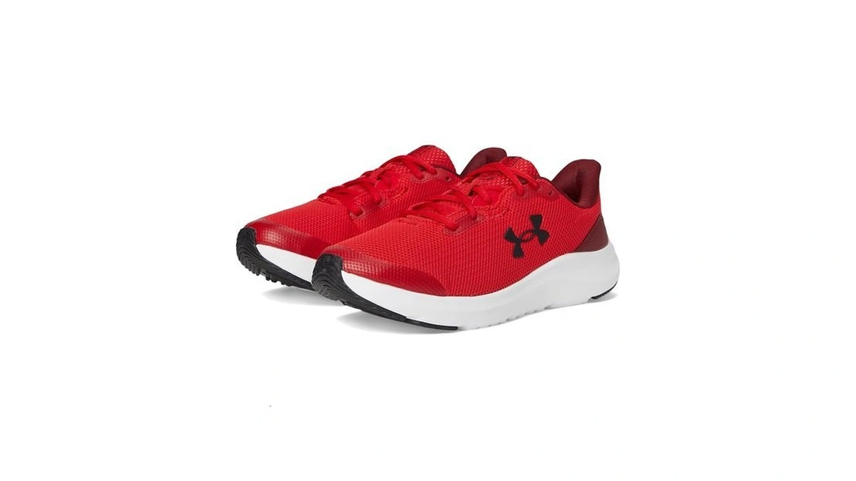 Under Armour Boys' Grade School Pursuit 4, (601) Red/cardinal/black, 5.5,