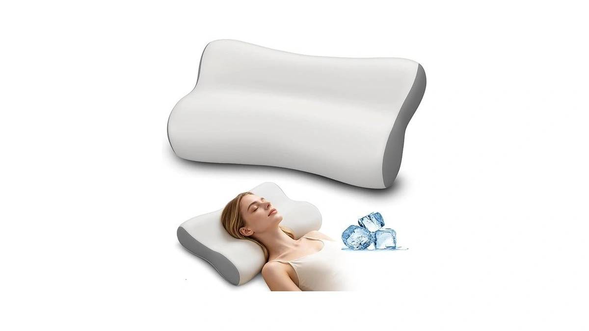 Polovo Cervical Neck Pillow For Pain Relief - Ergonomic Side