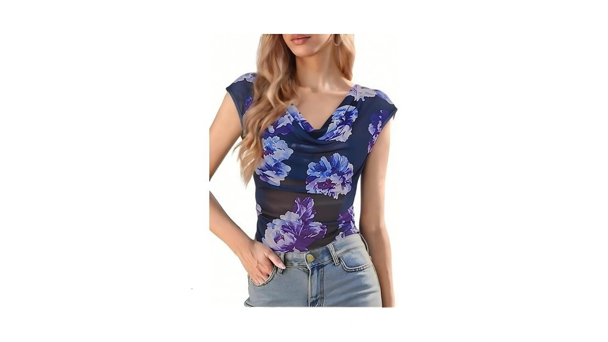 Gert Corel Women's Cowl Neck Sleeveless Top 2026 Sleeveless Ruched