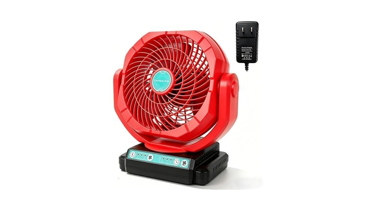 Cordless Fan Compatible With Milwaukee M18 Battery, Battery Operated Auto
