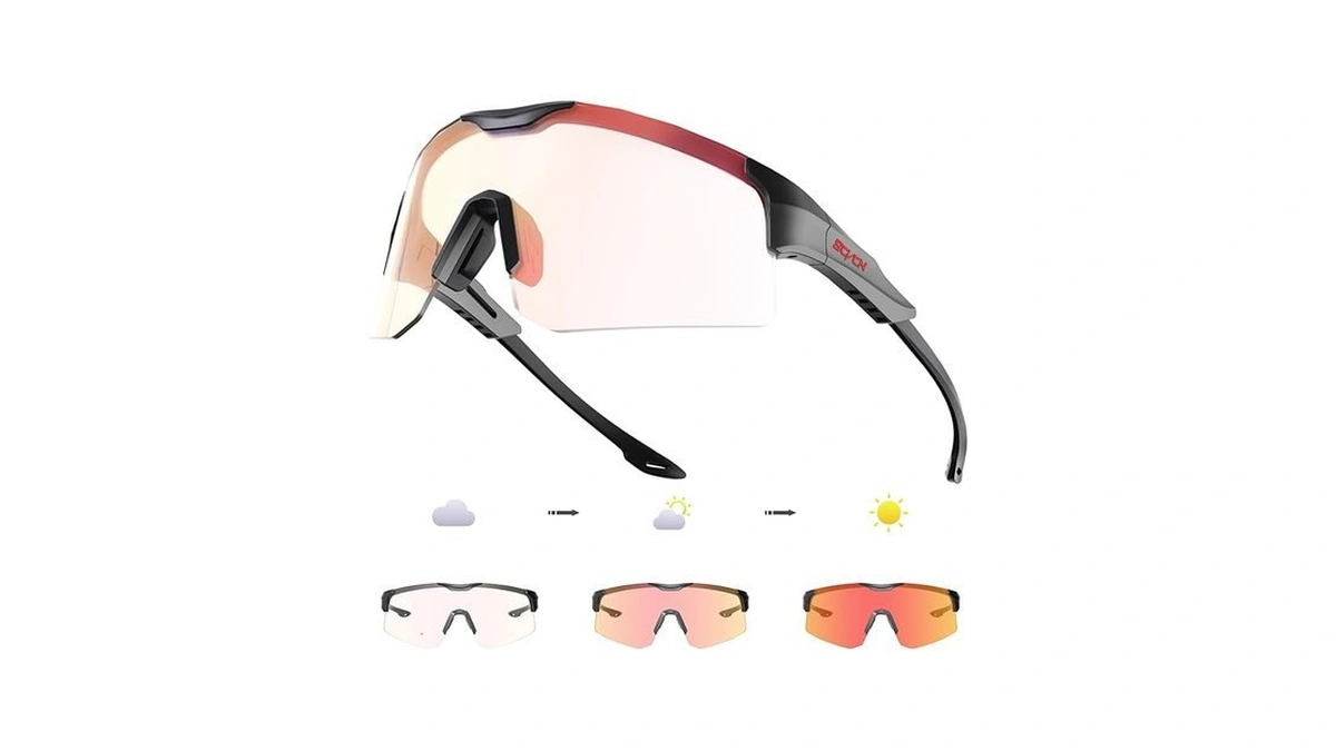 Scvcn Photochromic Cycling Glasses For Men Women Uv400 Youth Sports