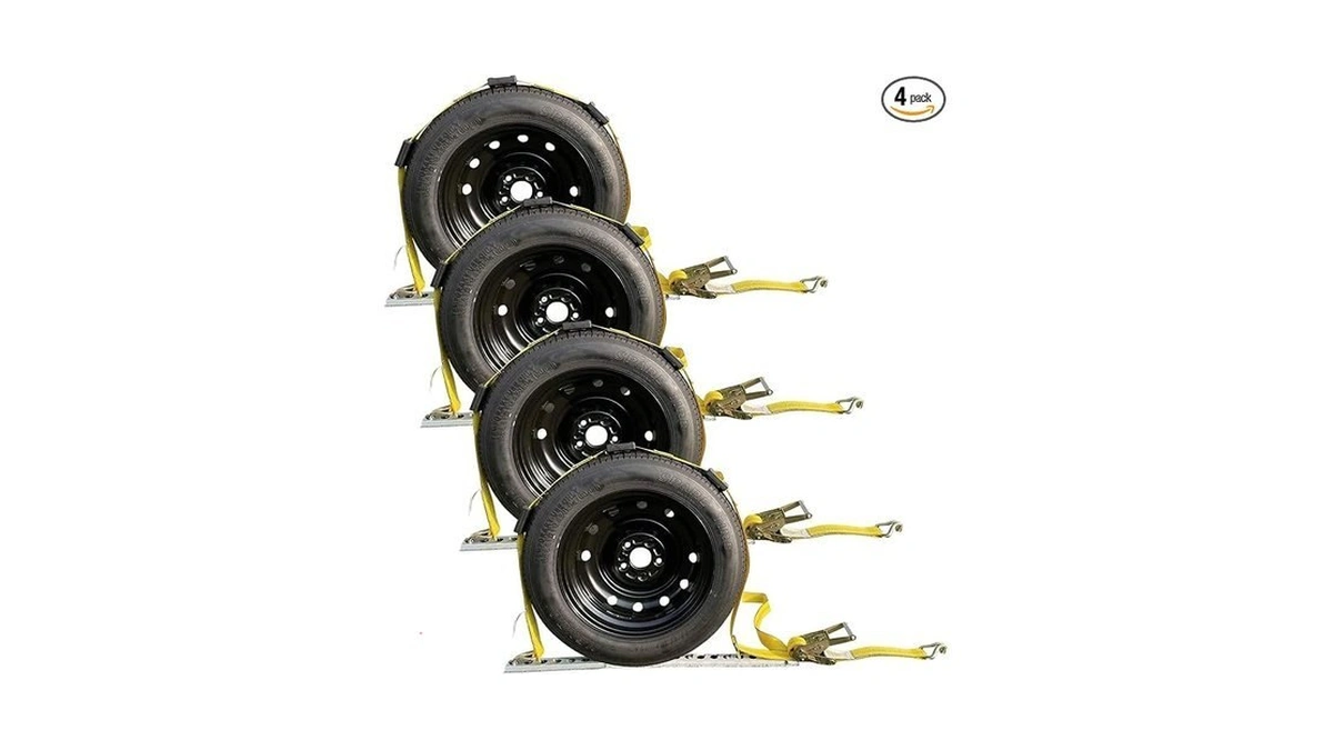 Autofonder Heavy Duty Vehicle Tie Down Kit - 10,000lb Guaranteed