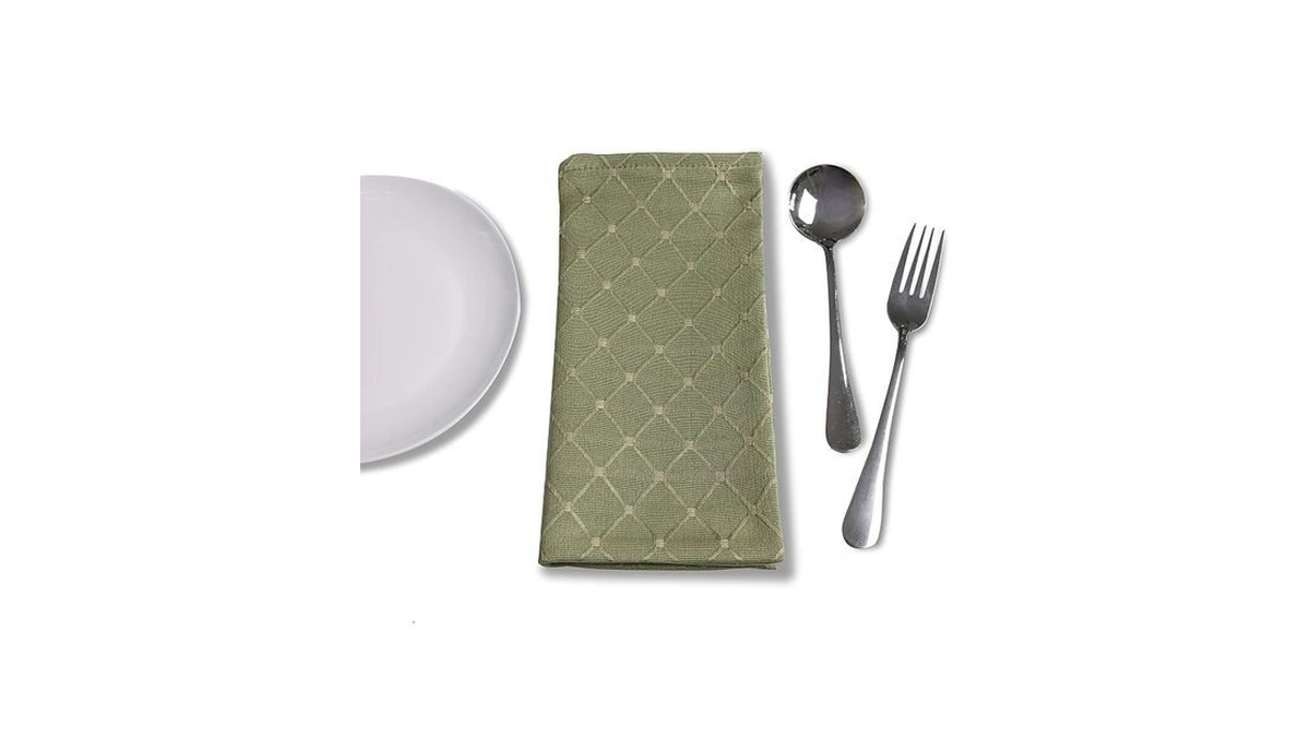 Randall Geometric Diamond Cloth Napkin Set Of 4 (19"×19"), Solid