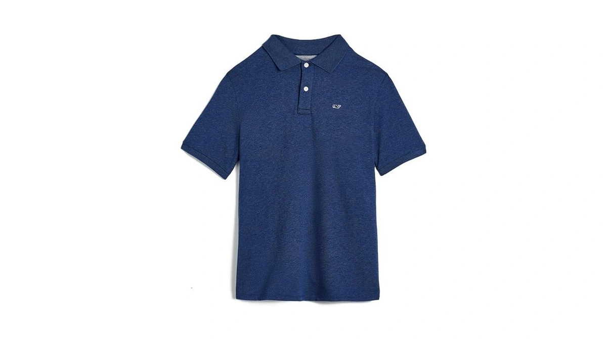 Vineyard Vines Boys' Edgartown Short Sleeve Pique Polo, Deep Bay,
