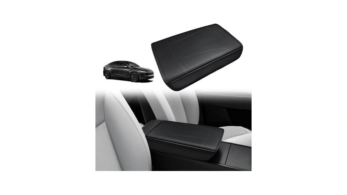 Bestevmod Center Console Armrest Pad Cover Compatible With Tesla Model