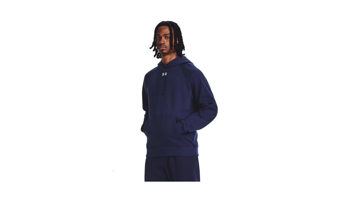 Under Armour Men's Rival Fleece Hoodie, (410) Midnight Navy /
