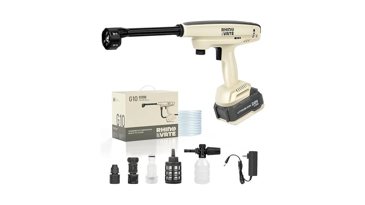 Cordless Pressure Washer, 880 Psi Portable Imapct Power Washer, 4.0ah