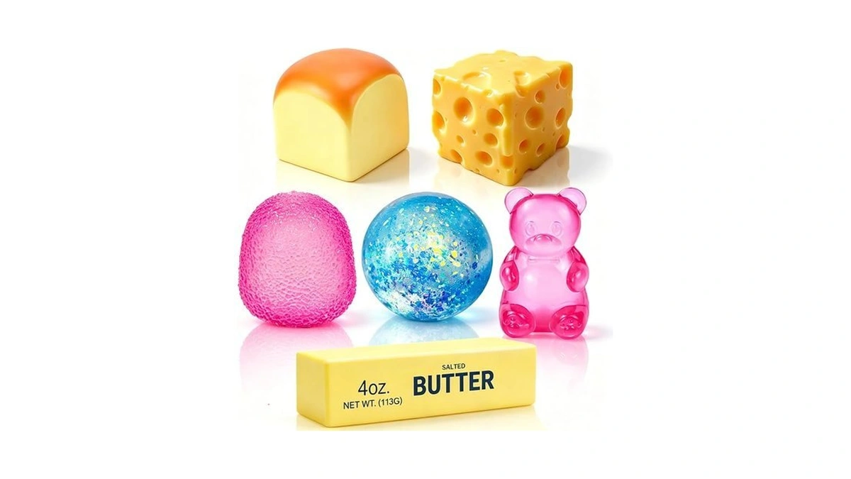 6 Pack Squishy Squeeze Toys Set, Slow Rising Fidget Toy