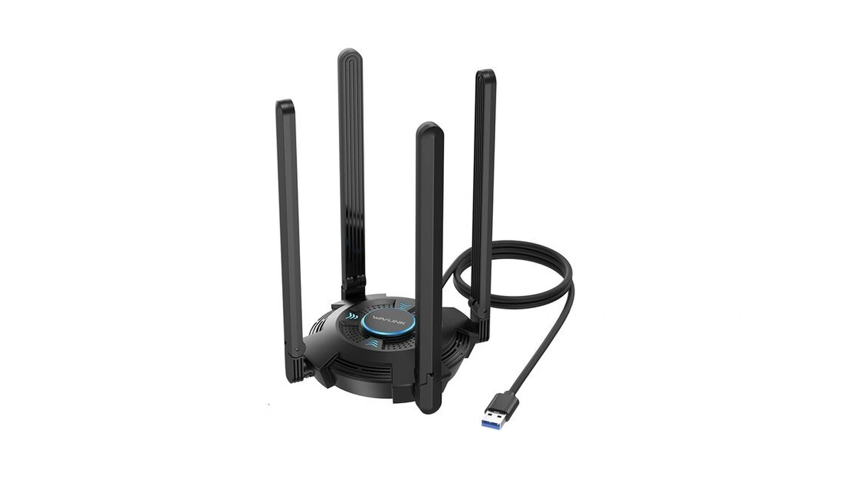 Wavlink Ax5400 Usb Wifi 6e Adapter For Pc, Tri-band Usb3.0
