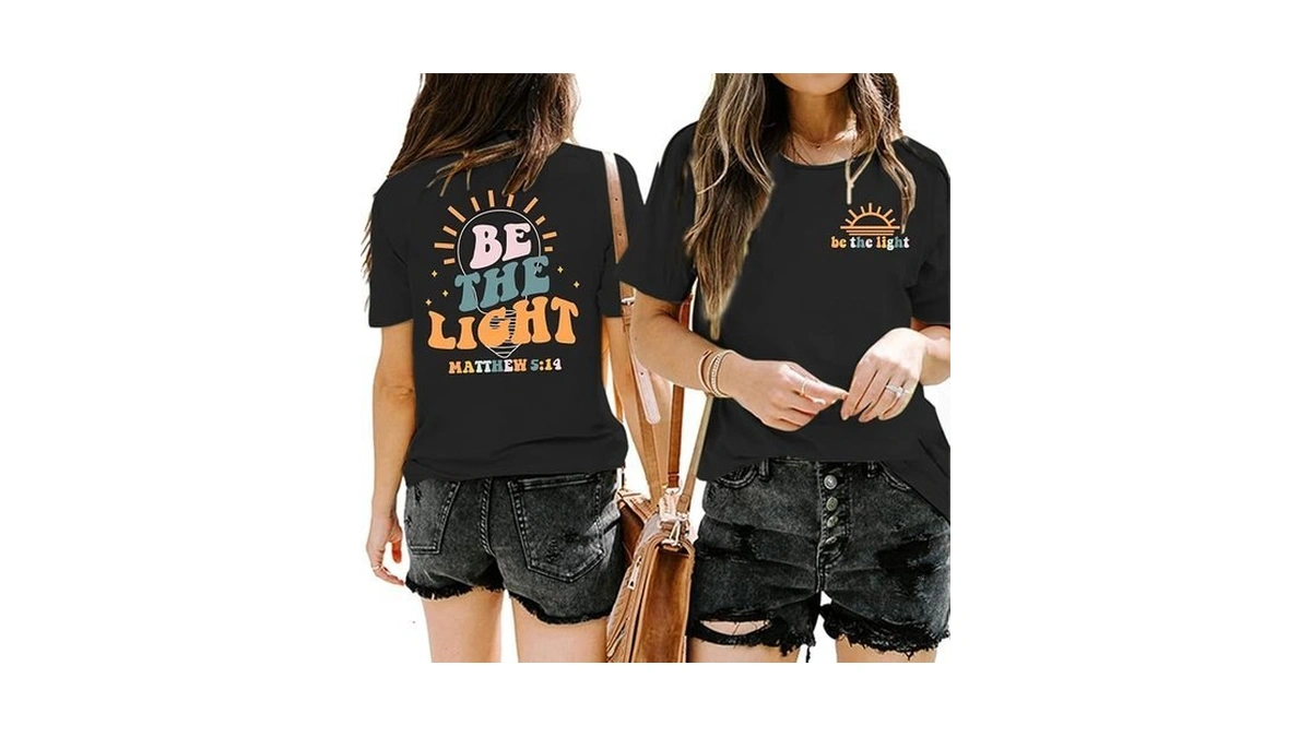 Jinluth Christian Shirts For Women Jesus Faith Tshirt Bible Verse