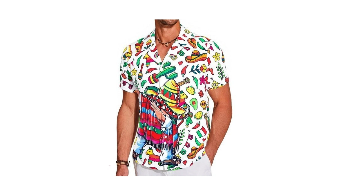 Cinco De Mayo Shirts For Men：mexican Fiesta Shirt Button Down
