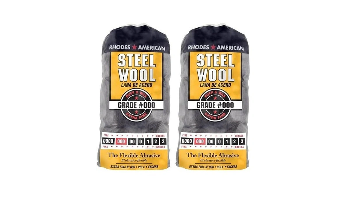 Homax - 33873210009 Steel Wool,extra Fine Grade #000,12 Pads,(pack Of