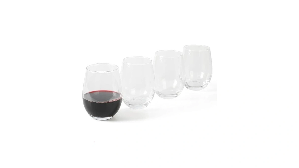 Martha Stewart Farrow 18 Oz Large Stemless 4 Pack Multipurpose