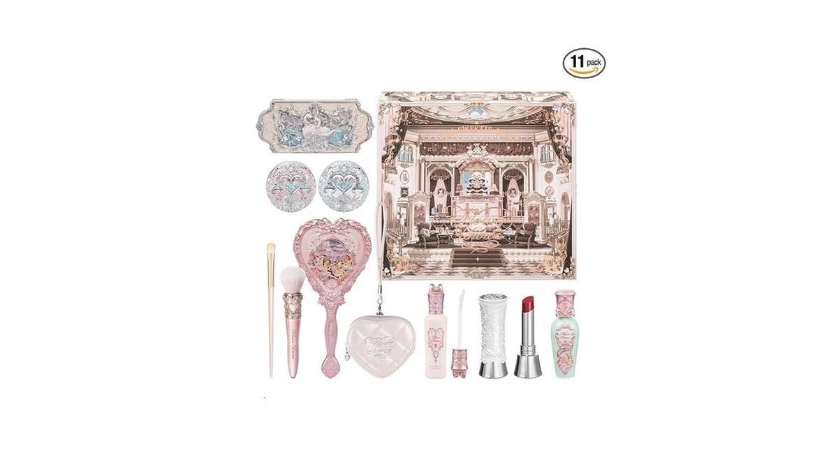 Flower Knows Swan Serenade 11-piece Makeup Gift Box Set,includes Makeup