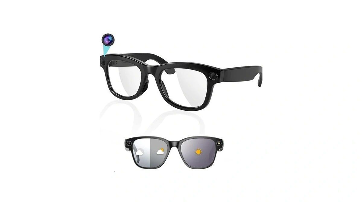 Niluto Ai Smart Glasses With Camera And Bluetooth, 8mp 4k