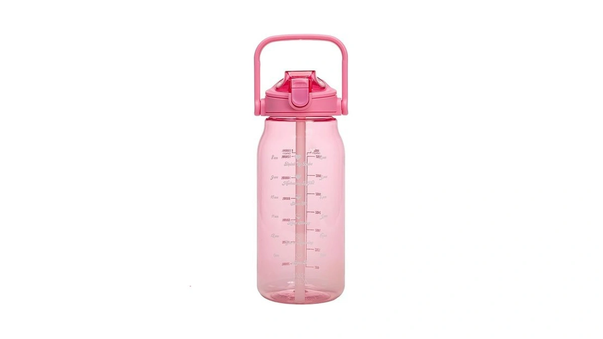 Paris Hilton Motivational Water Bottle With Straw And Leak-proof Flip-top