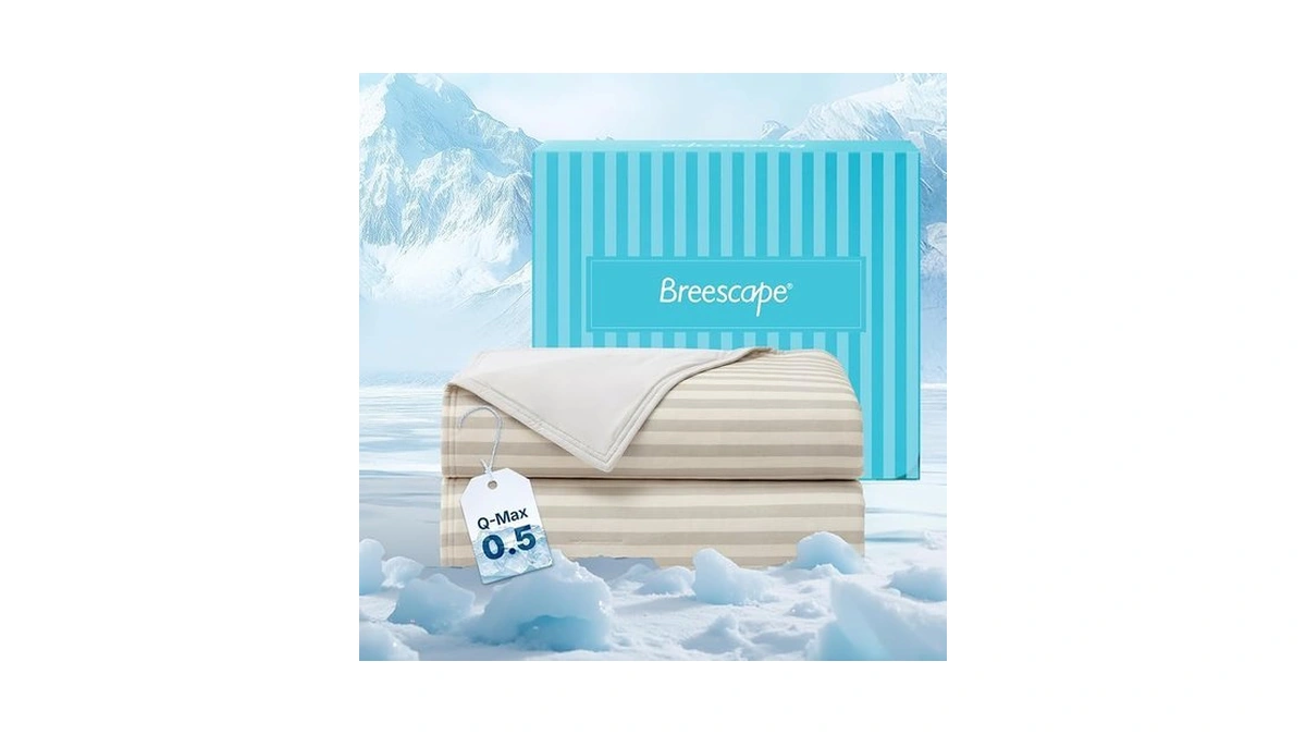 Breescape Cooling Comforter Queen Size, Lightweight Summer Comforter For Hot