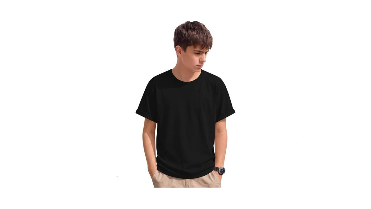 Yooaurvox Boy Shirts Kids Short Sleeve Summer Tops Youth Basic