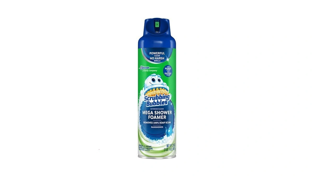 Scrubbing Bubbles Mega Bathroom And Shower Foamer Aerosol, Rainshower Scent,