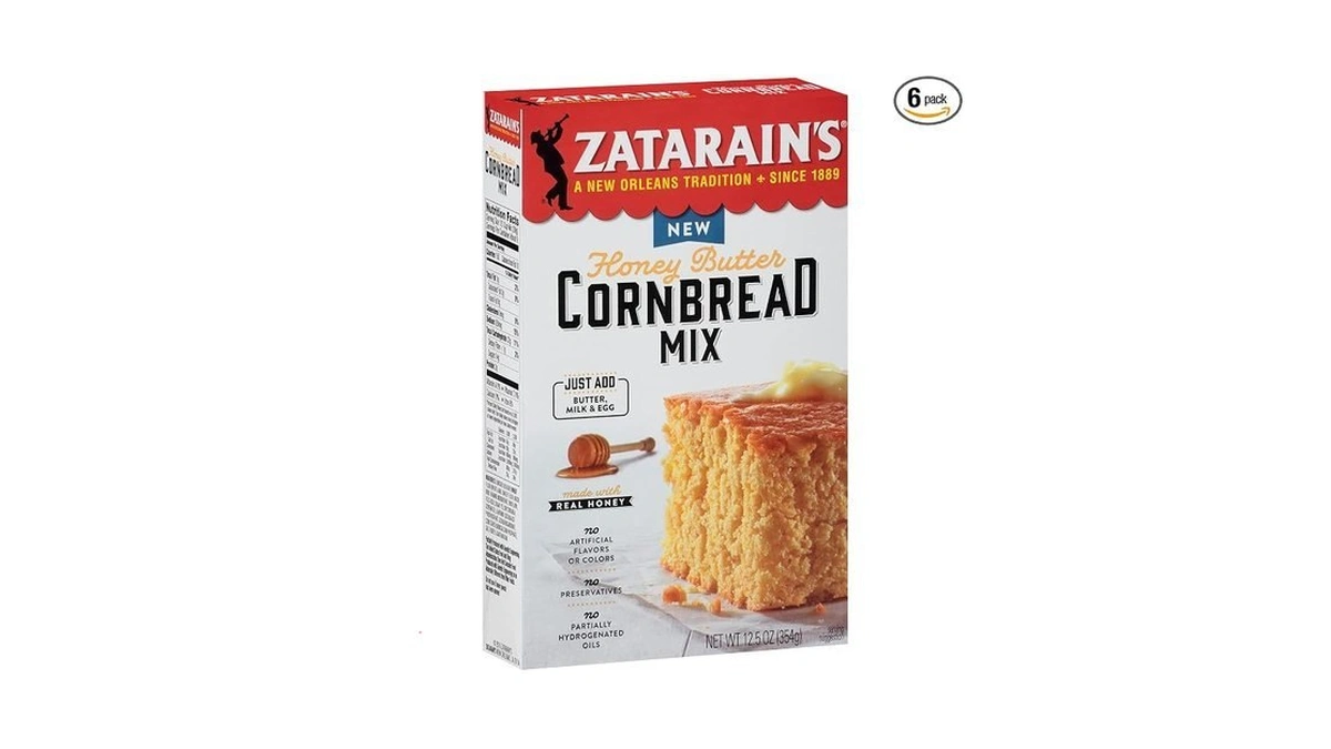Zatarain's Honey Butter Cornbread Mix, 12.5 Oz (pack Of 6)
