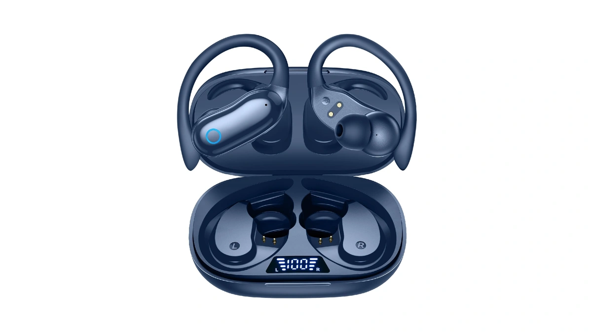Gnmn Active Noise Cancelling Ear Buds Wireless Earbuds 96hrs Playback