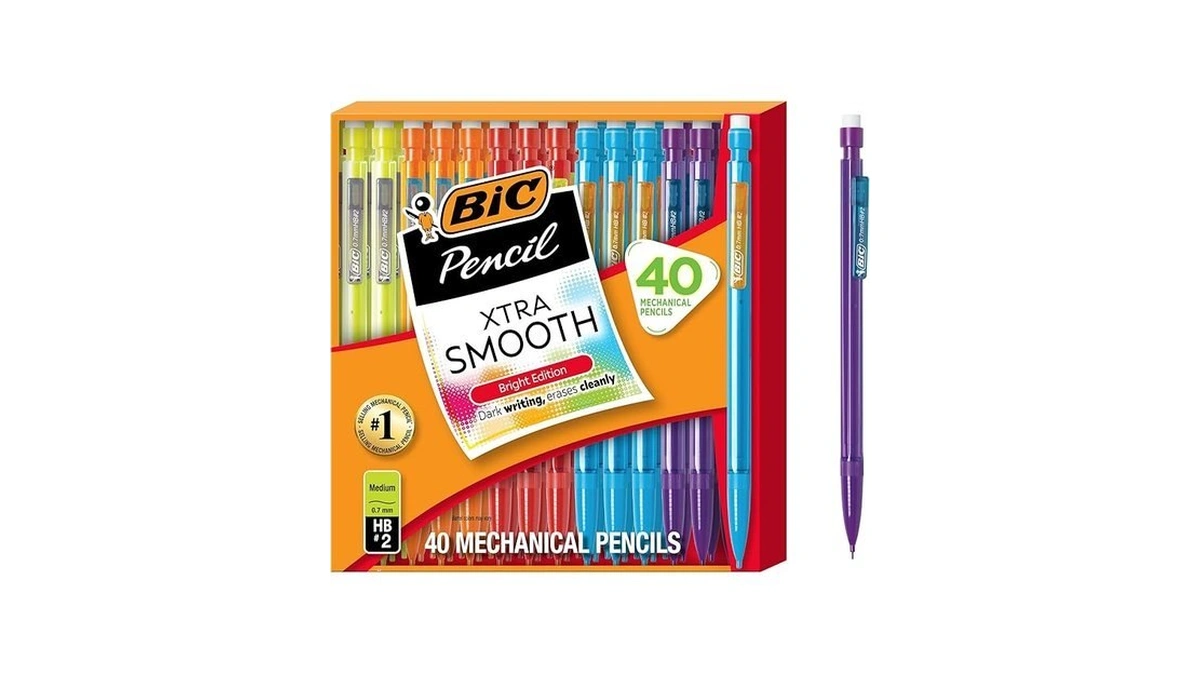 Bic Xtra Smooth Bright Edition Mechanical Pencils, 0.7 Mm Medium