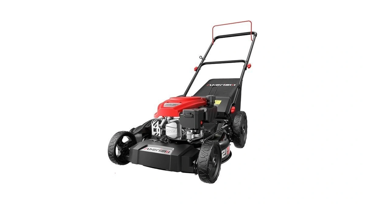 Amerisun 21" Gas Lawn Mower, 3-in-1 Gas Push Mowers, 144cc