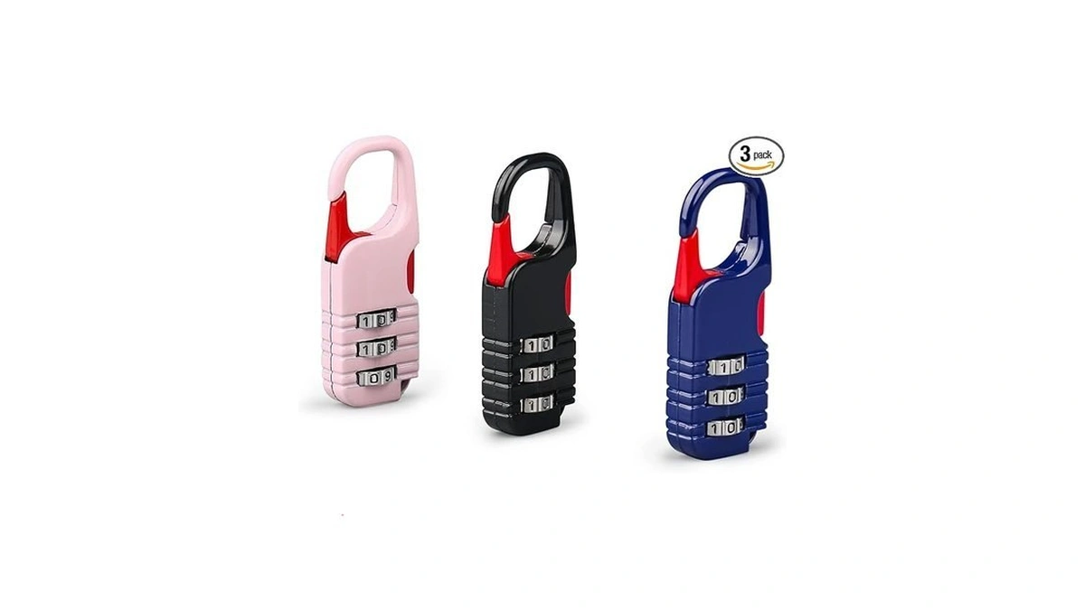 Mini Padlock, Barrysail 3 Pcs Small Locks Set With 3
