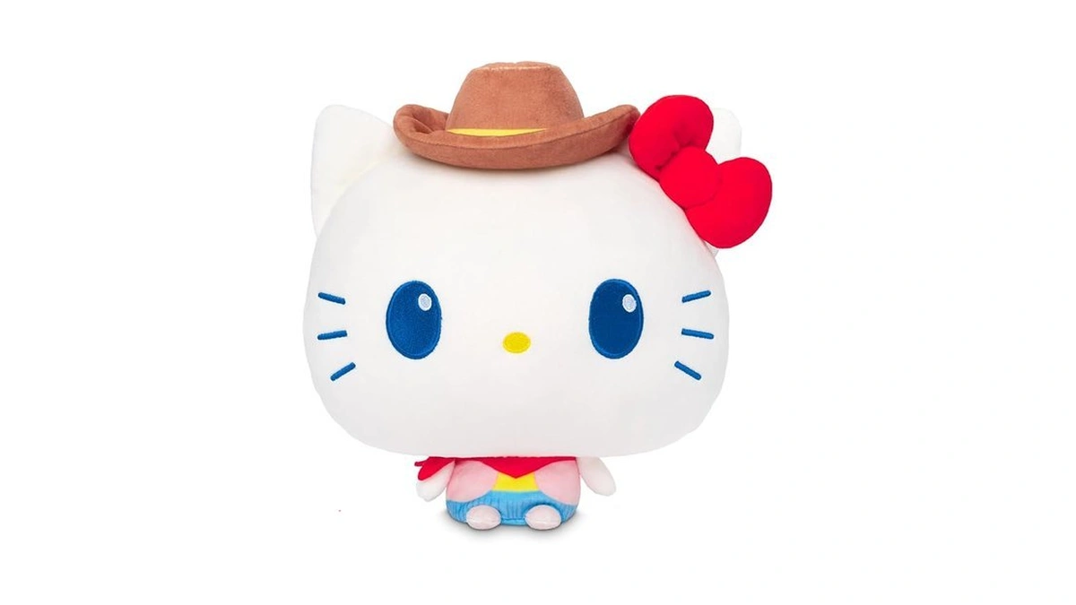 Teeturtle Cloudheads Cowgirl Hello Kitty Plush - 8-inch Amazon Exclusive