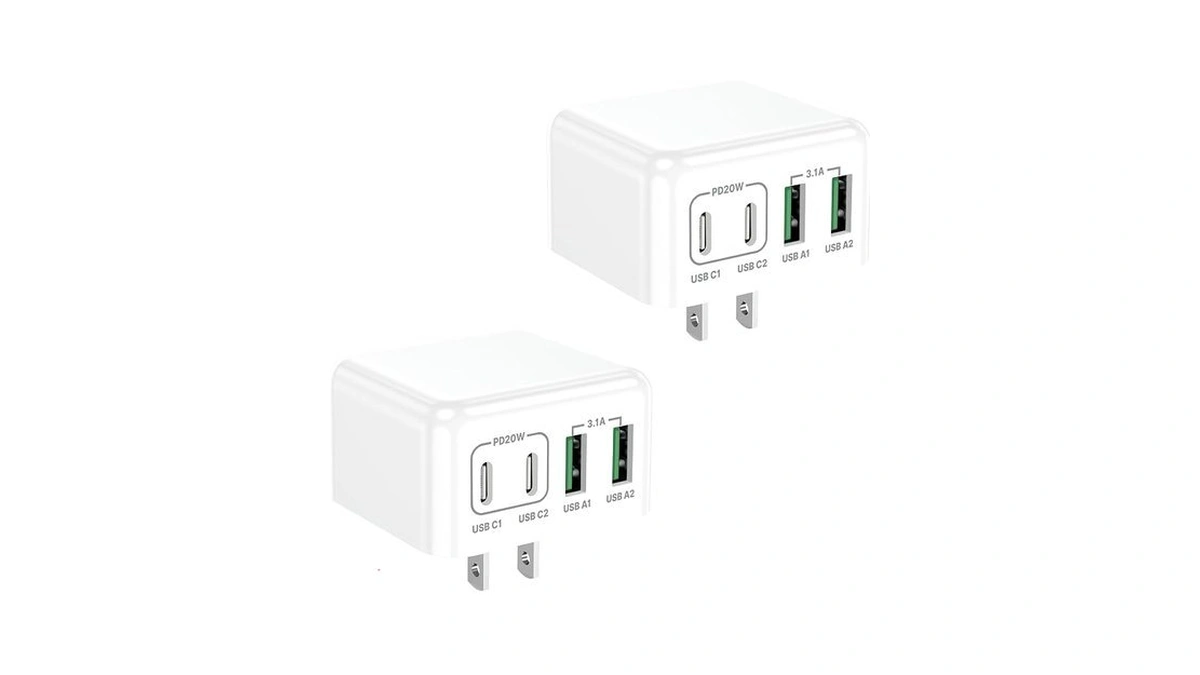 [2-pack] Usb C Charger Block, Usb C Wall Charger 40w