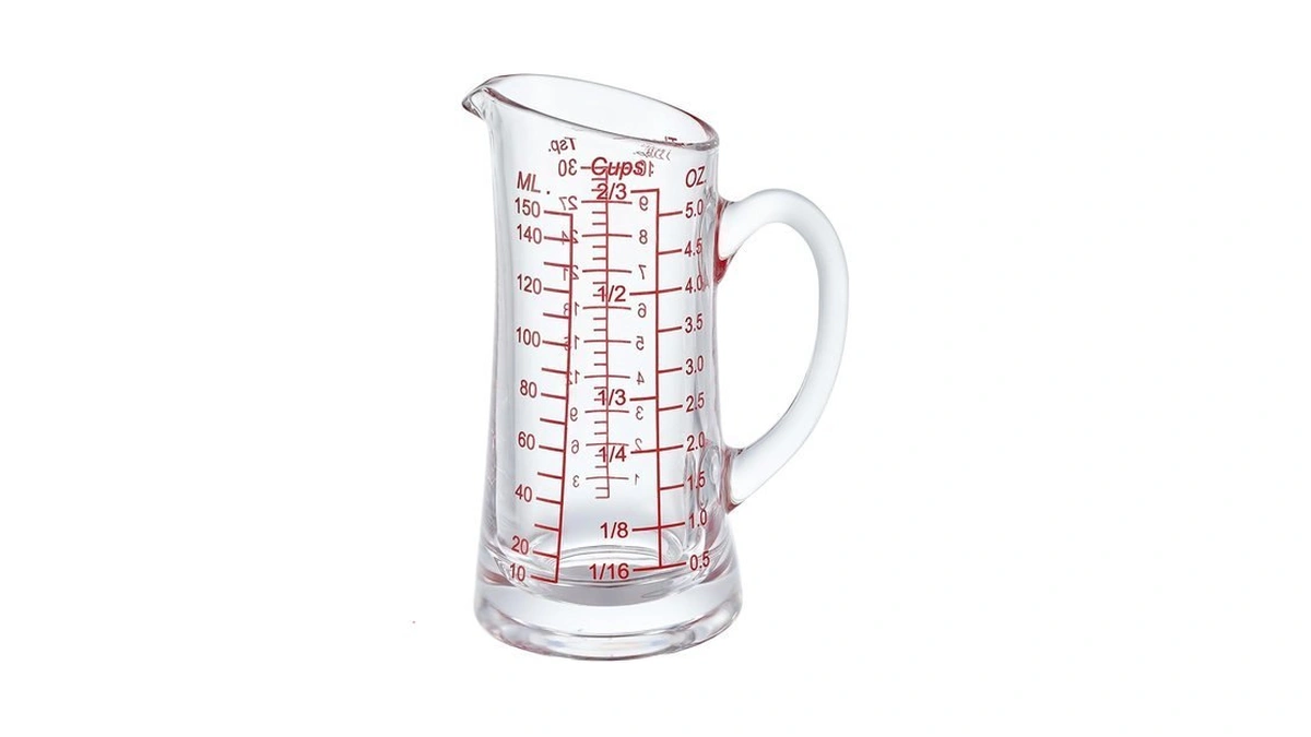 Ackers Glass Measuring Cup 5 Oz/150ml Shot Glass Measuring Cup