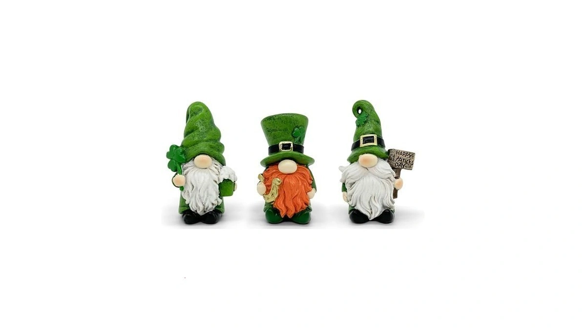 Uniboho St Patricks Day Decorations Gnomes 3pcs For St Patricks