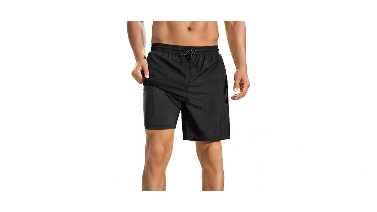 Incerun Men's Swim Trunks Quick Dry Board Shorts 7'' Beach
